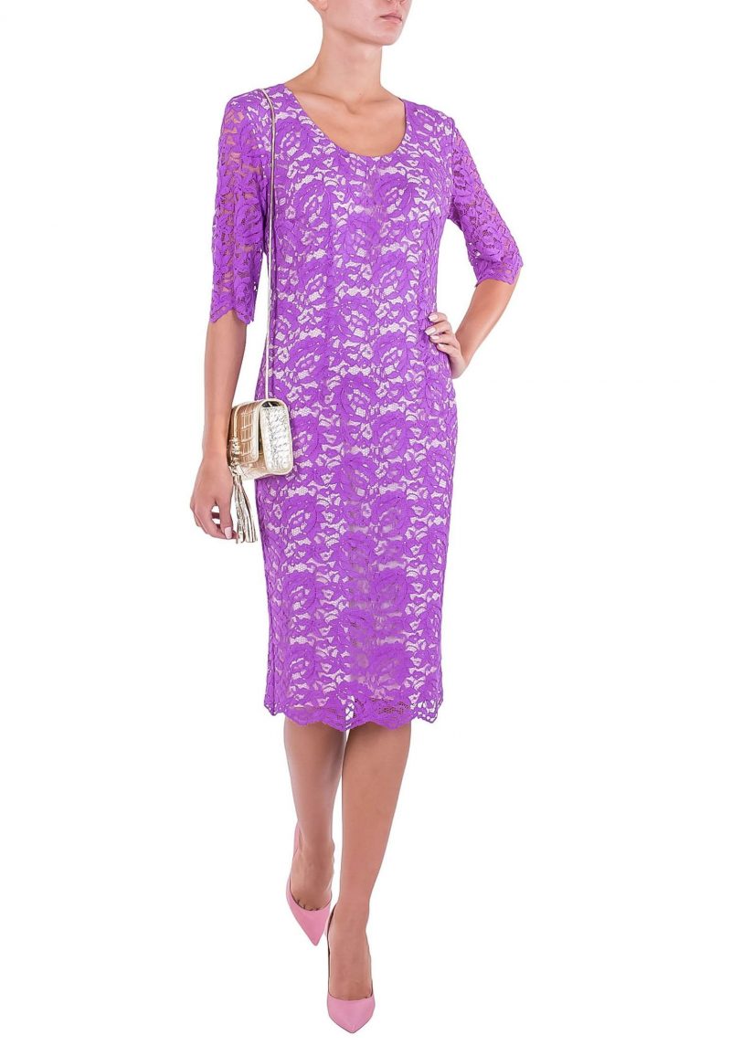 Фиолетовое Платье ELISA FANTI