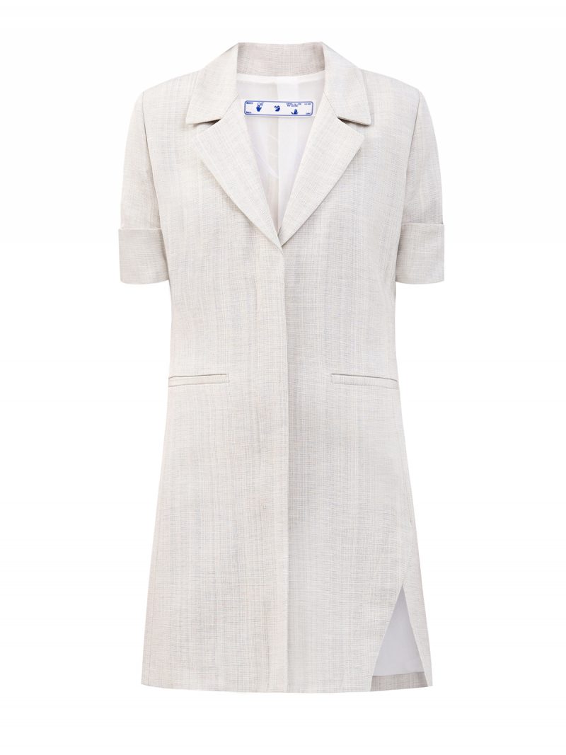 Платье в стиле блейзера с объемной вышивкой OFF-WHITE owdb303r21fab0010501