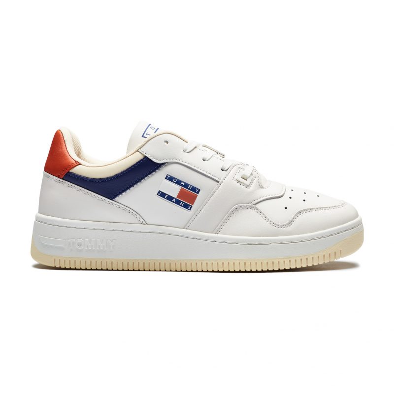 Кроссовки мужские TOMMY JEANS FLAG LEATHER SNEAKER