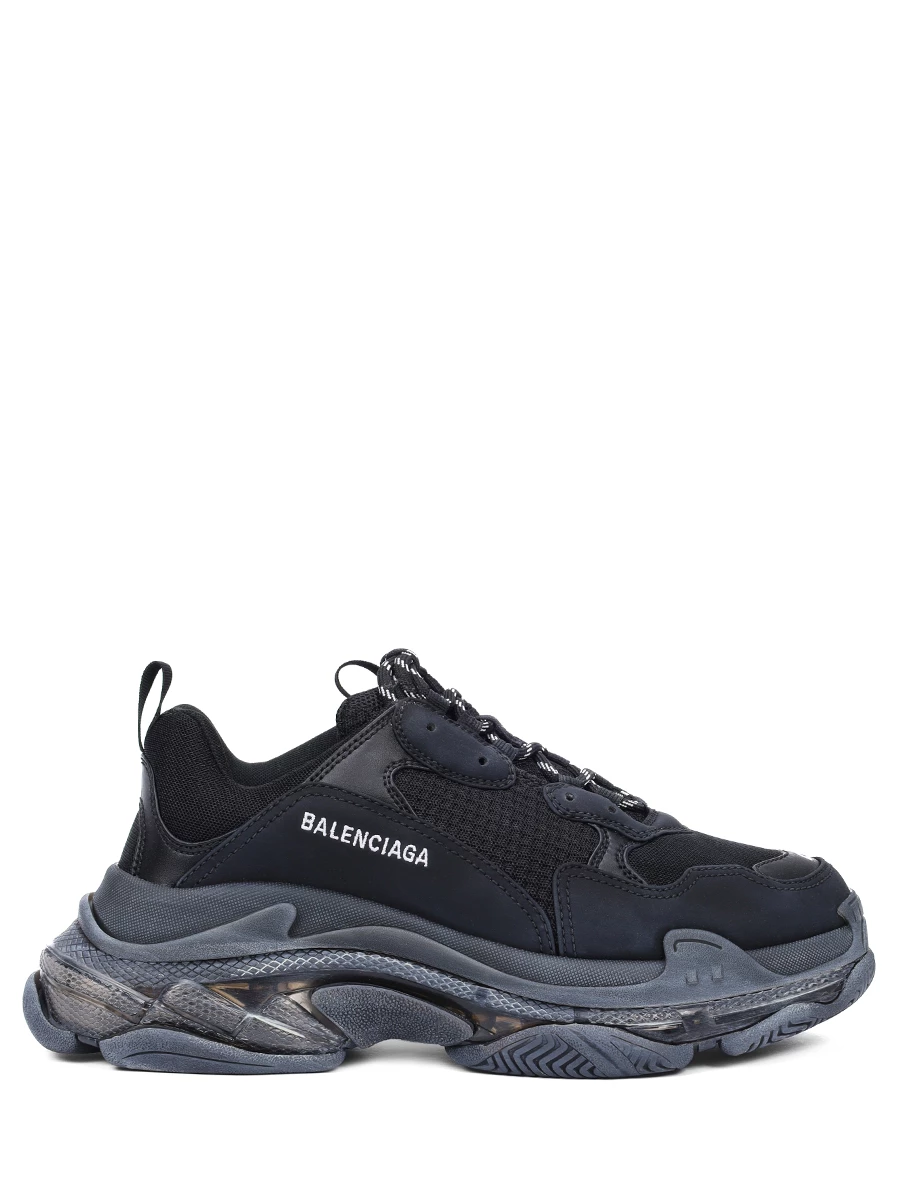 Кроссовки комбинированные Triple S BALENCIAGA мужские чёрные