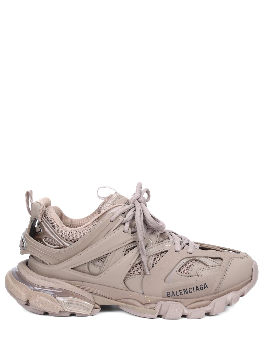 Кроссовки комбинированные Track BALENCIAGA женские бежевые