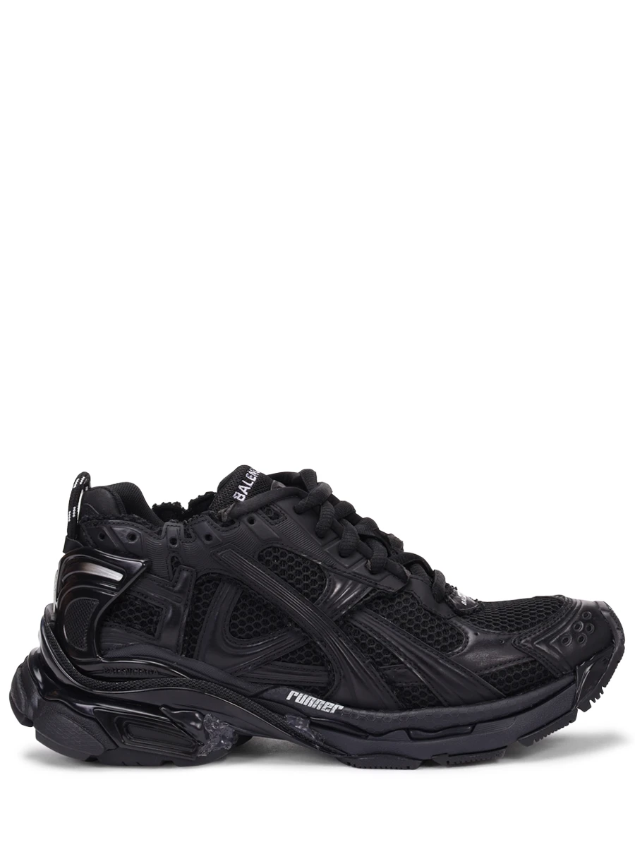 Кроссовки комбинированные Runner BALENCIAGA мужские чёрные