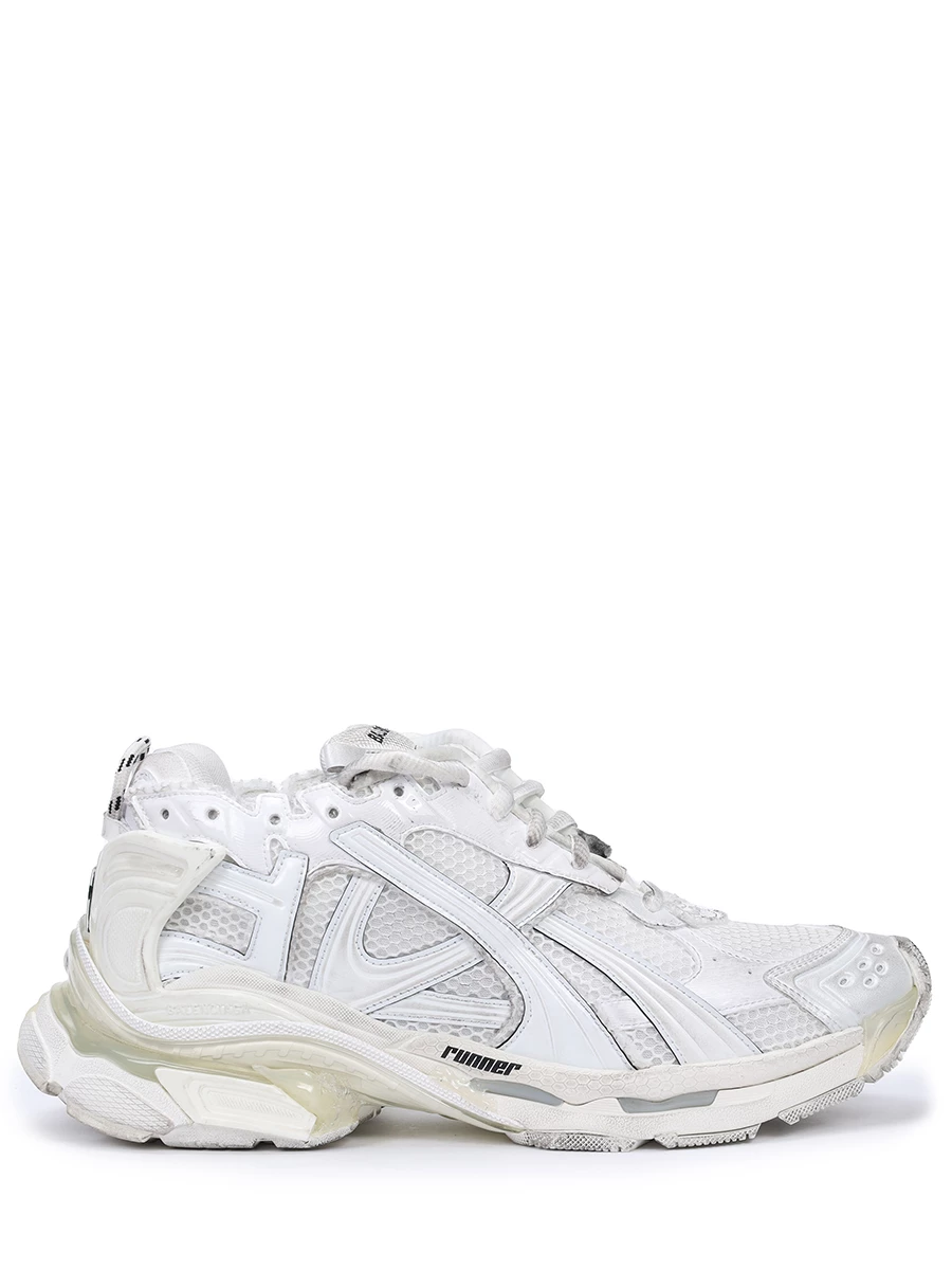 Кроссовки текстильные BALENCIAGA мужские белые