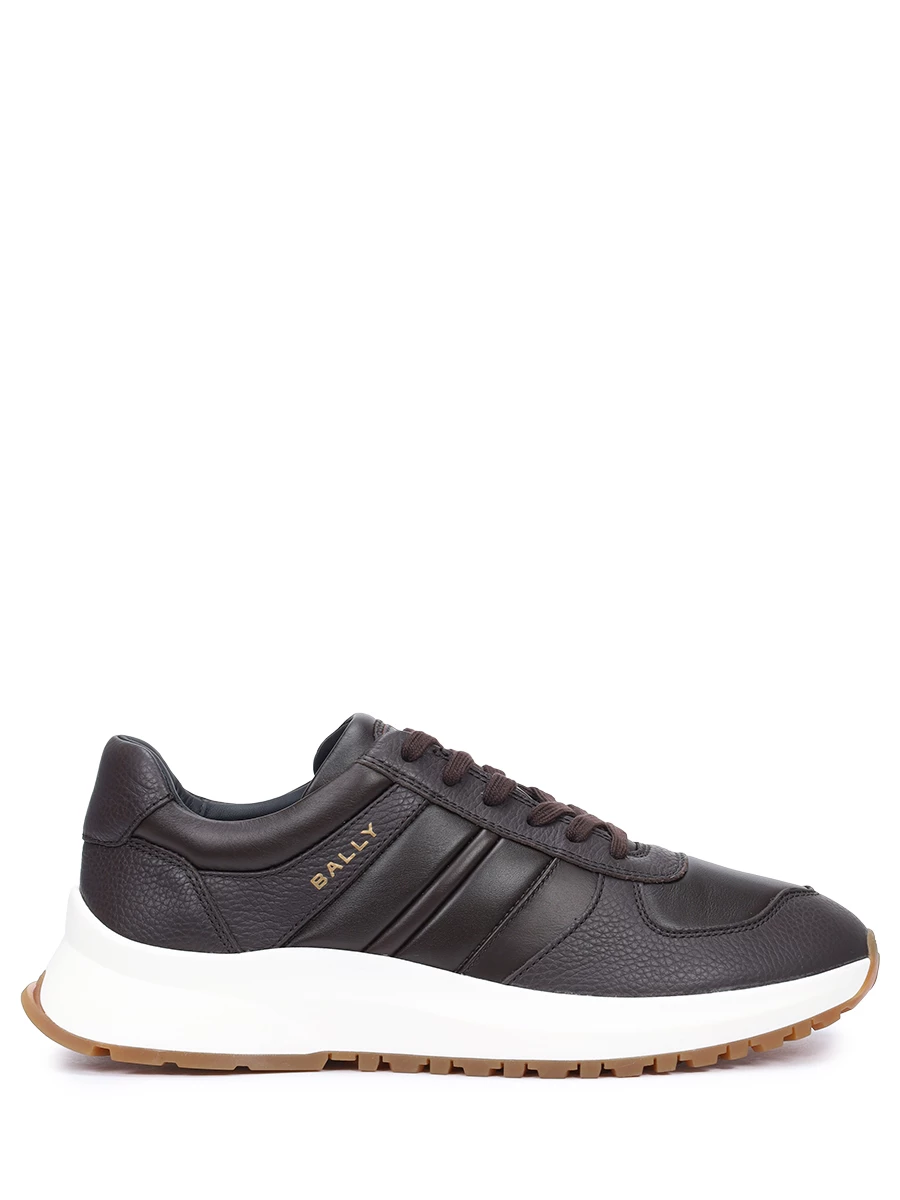 Кроссовки кожаные BALLY мужские коричневые