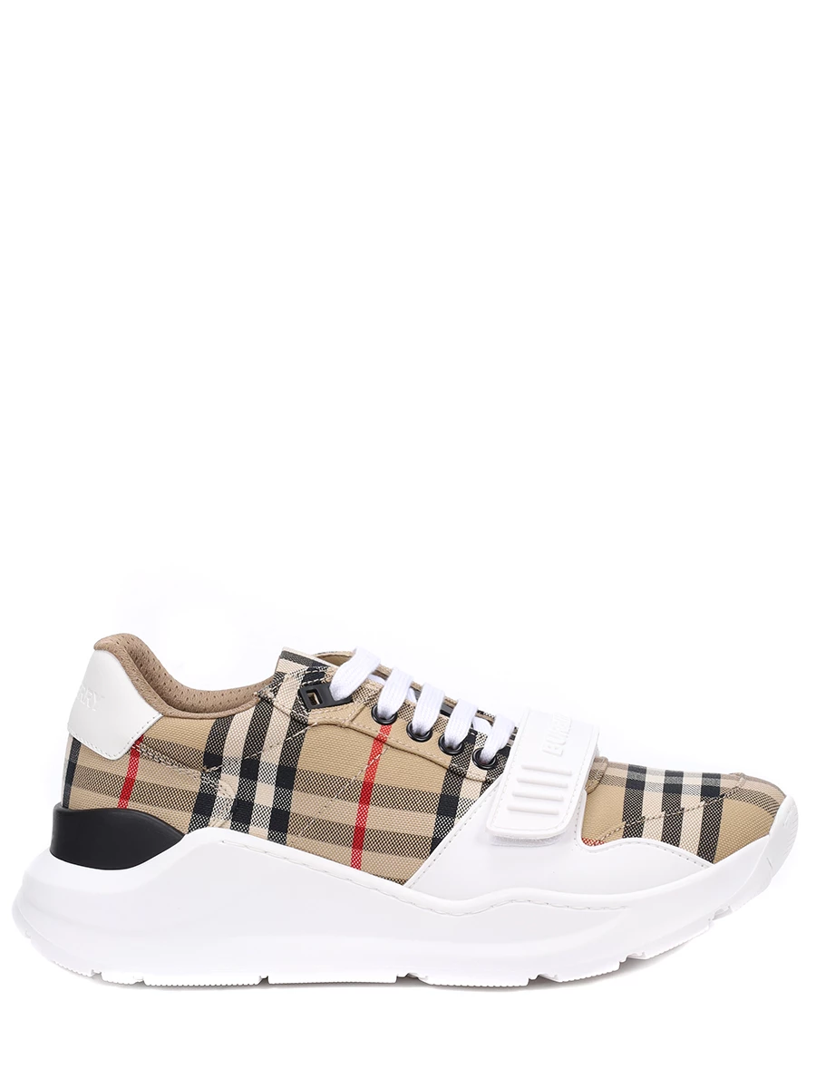 Кроссовки текстильные BURBERRY женские бежевые