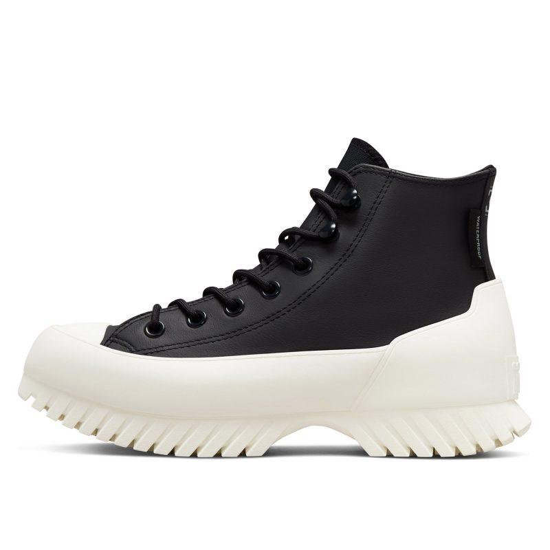Женские кроссовки Converse Chuck Taylor All Star Lugged Winter 2.0 чёрно-белые
