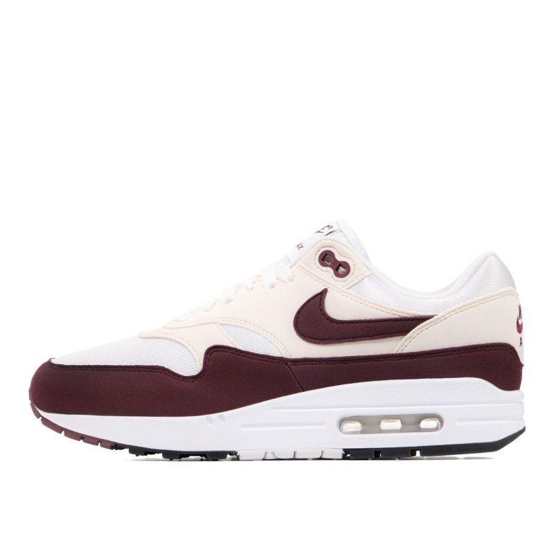 Женские кроссовки Nike Air Max 1 бордовые