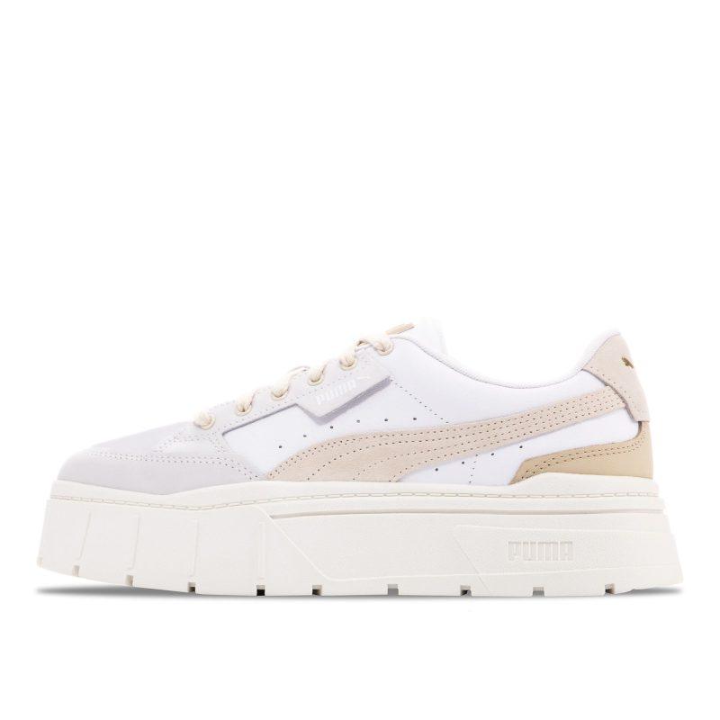 Женские кроссовки PUMA Mayze Stack Luxe бежевые