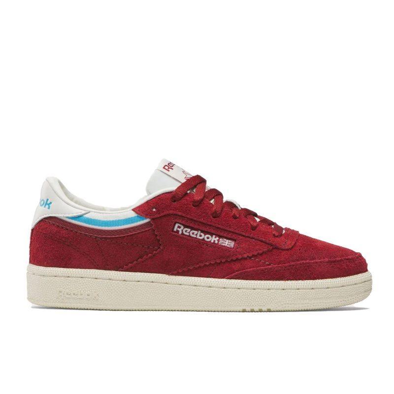 Женские кроссовки Reebok Club C 85 бордовые