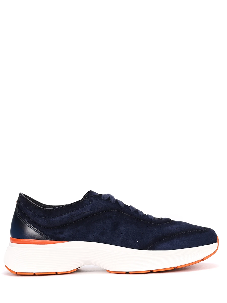 Кроссовки замшевые SANTONI мужские синие