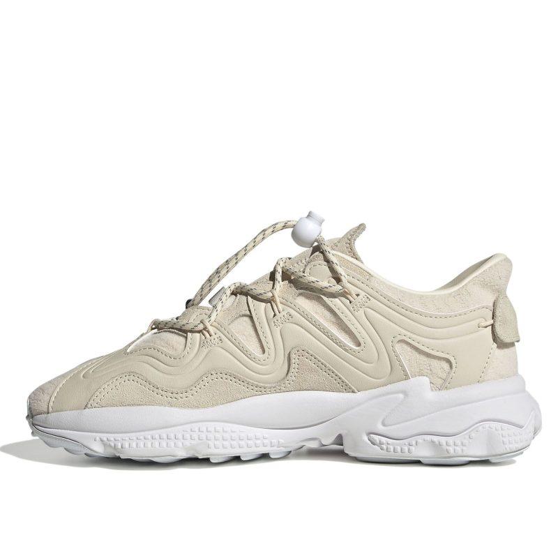 Женские кроссовки adidas Ozweego Plus бежевые